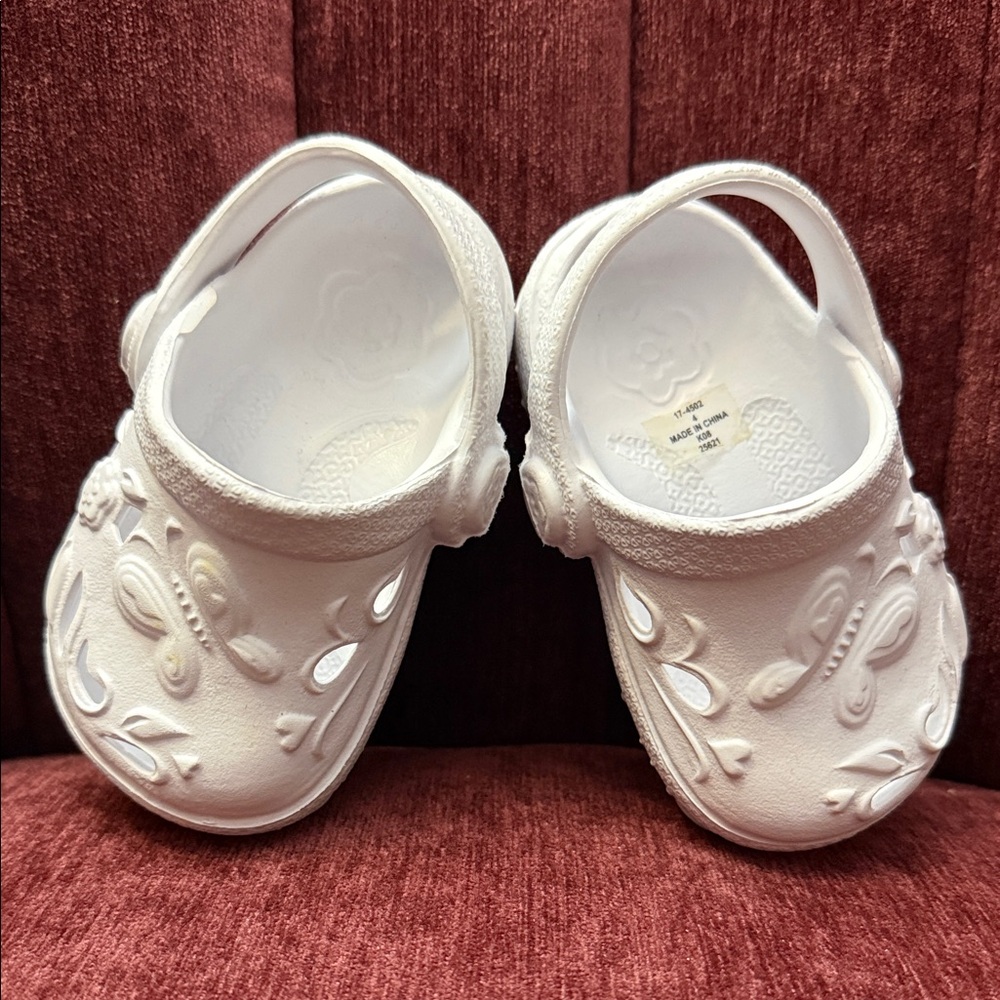 Kids White Clogs